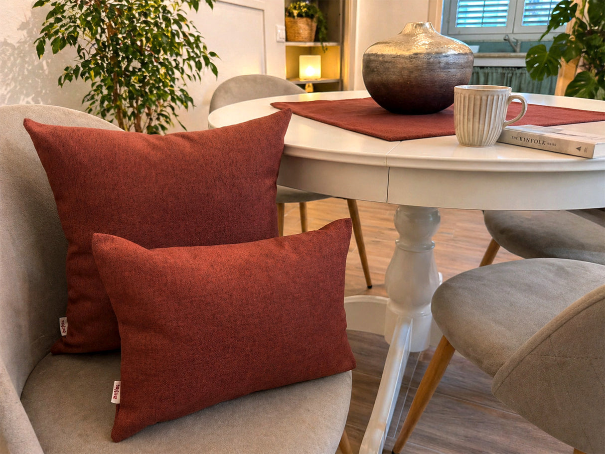 Kissenhülle ca. 30x70 cm – melierter Möbelstoff mit Tiefe und Stand | beties WunschTON