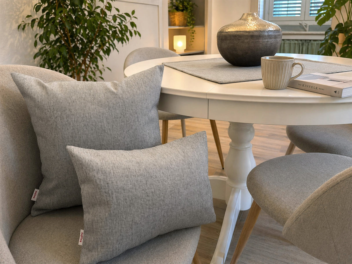 Kissenhülle ca. 30x70 cm – melierter Möbelstoff mit Tiefe und Stand | beties WunschTON