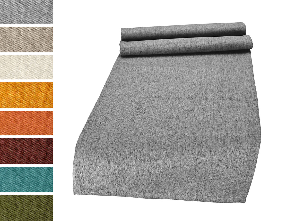 Tischläufer ca. 40x130 cm – melierter Möbelstoff mit Tiefe und Stand | beties WunschTON