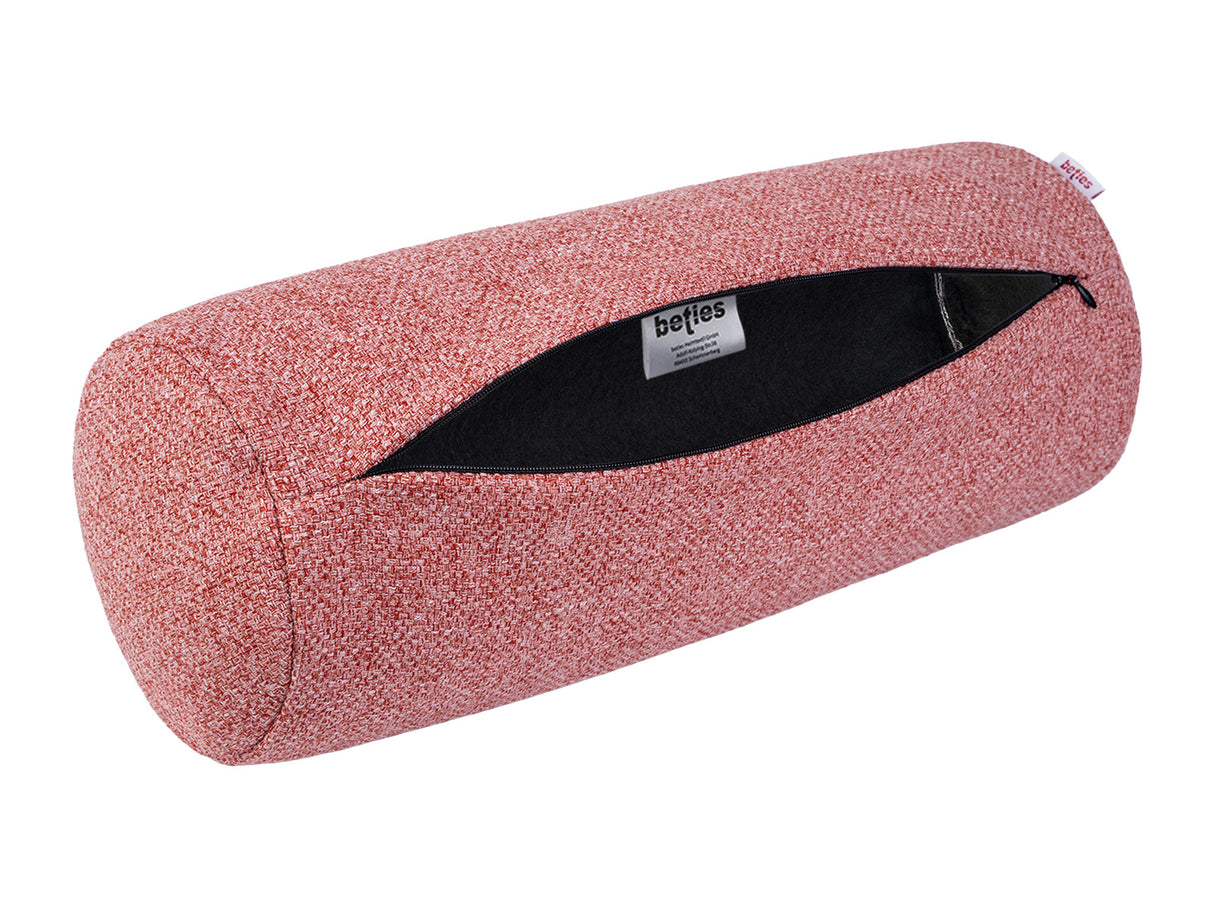 Nackenrollen Hülle ca. 15x40 cm cherry-rot beties "Boucle"