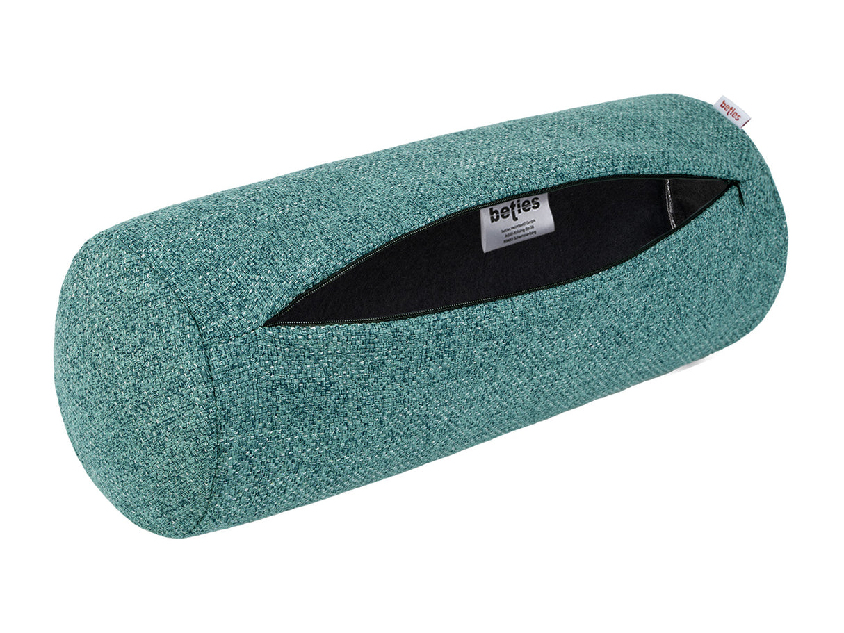 Nackenrollen Hülle ca. 15x40 cm ocean-petrol beties "Boucle"