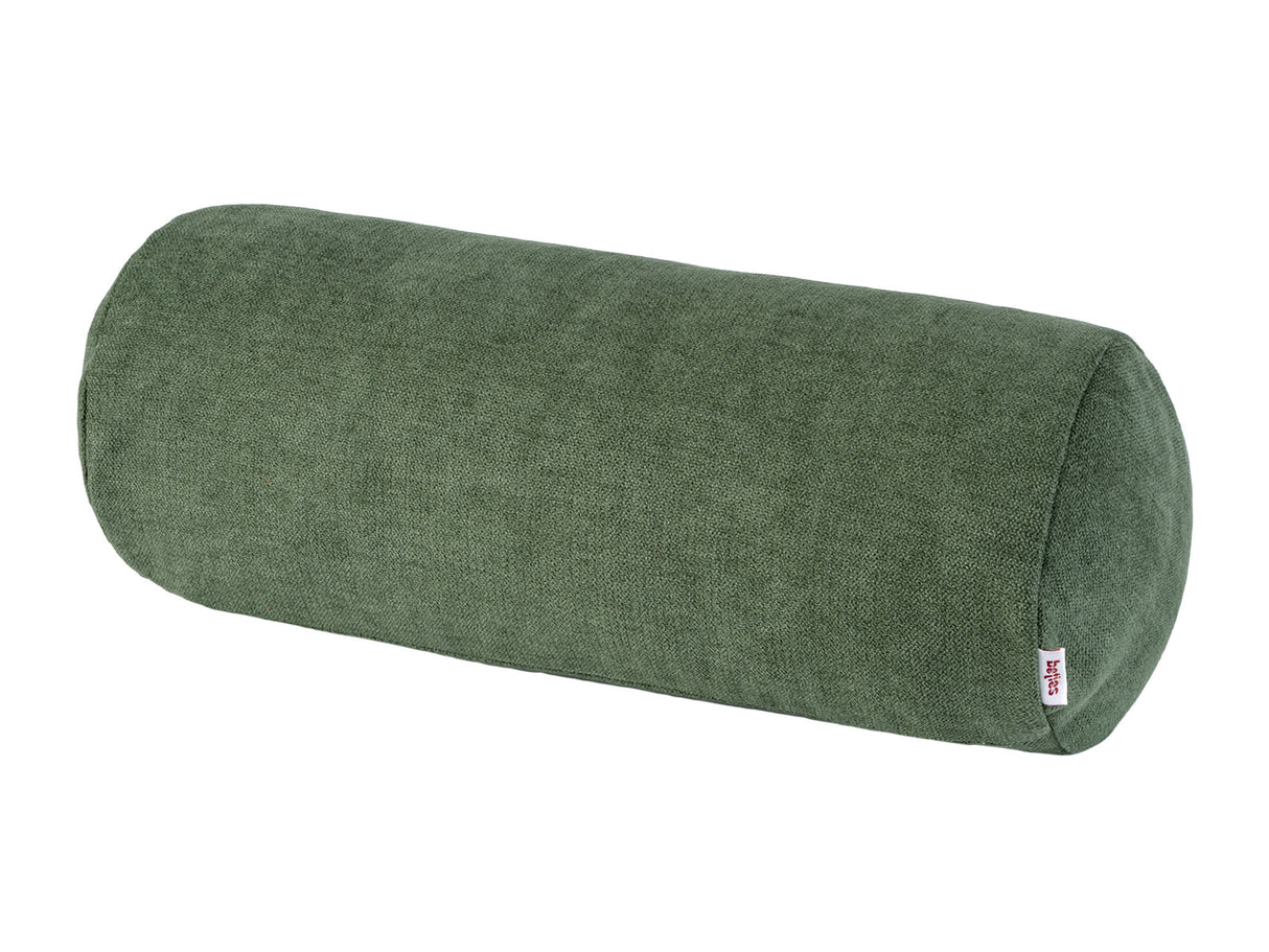 Nackenrollen Hülle ca. 15x40 cm oliven-grün Chenille-Haptik beties „FarbTon" – Gesamtansicht
