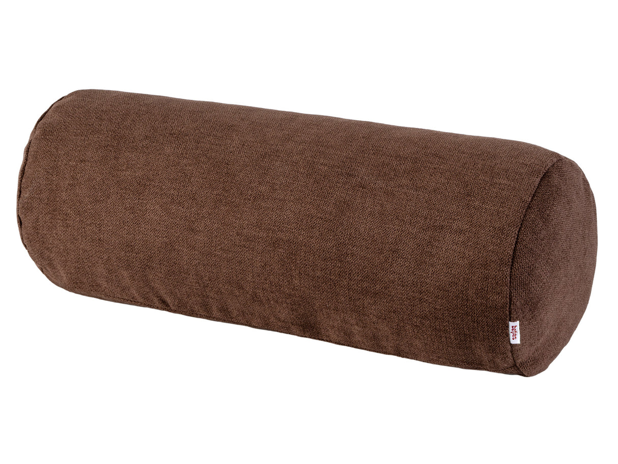 XL Rollenhülle 25x70 cm kaffeebohne-braun Chenille-Haptik beties „FarbTon" – Kissenbezug Oeko-Tex