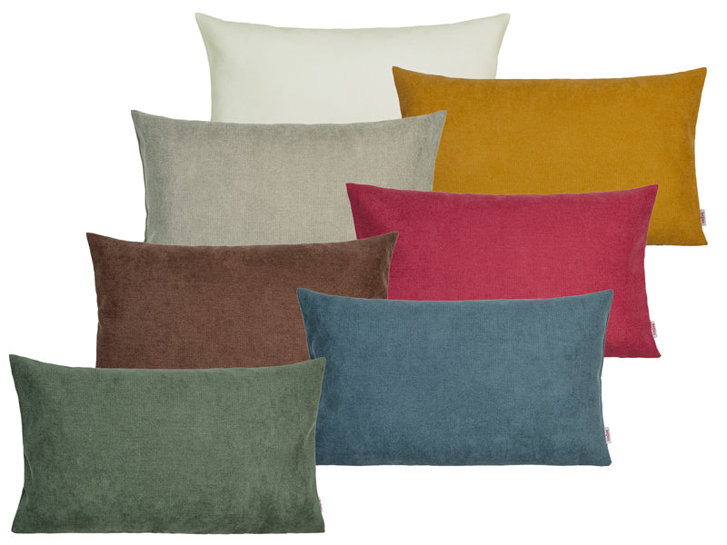 Kissenhülle ca. 30x50 cm Chenille-Haptik beties "FarbTon" Kissenbezug in Raumausstatter Qualität