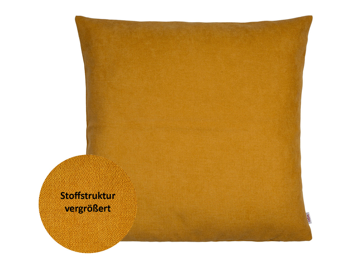 Kissenhülle curry-gelb Chenille-Haptik beties "FarbTon"