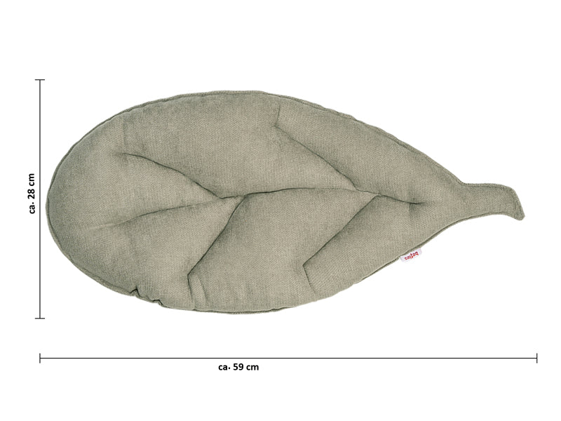 Kissen Blatt ca. 28x59 cm gefüllt Chenille-Haptik beties "FarbTon" Sitzkissen in Raumausstatter Qualität