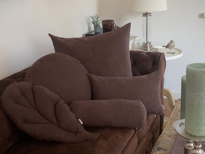 Housse de coussin XL env. 25x70 cm, toucher chenille, housse de coussin "ColorTon" de qualité décorateur d'intérieur