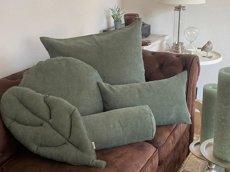 Housse de coussin XL env. 25x70 cm, toucher chenille, housse de coussin "ColorTon" de qualité décorateur d'intérieur