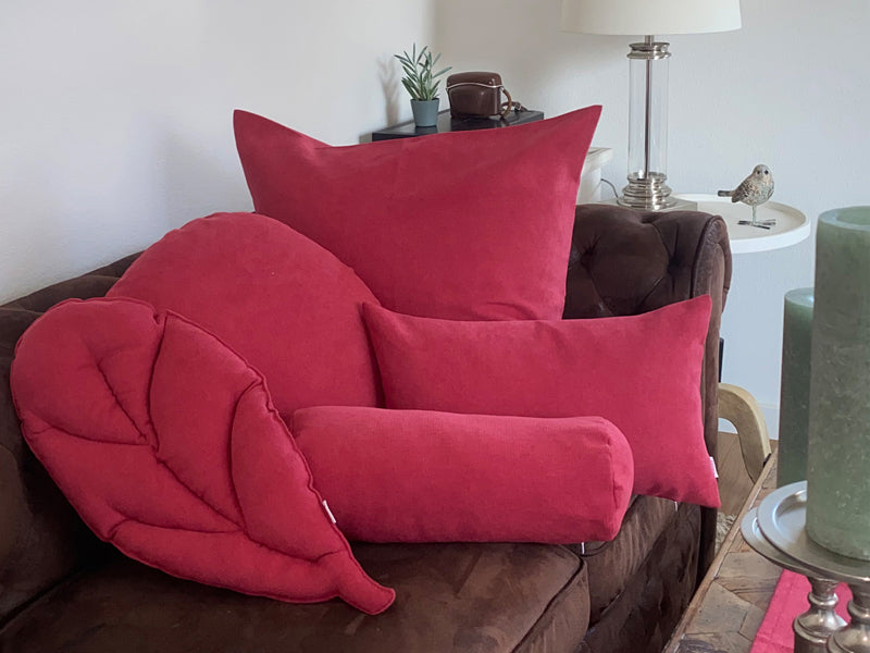 Housse de coussin XL env. 25x70 cm, toucher chenille, housse de coussin "ColorTon" de qualité décorateur d'intérieur