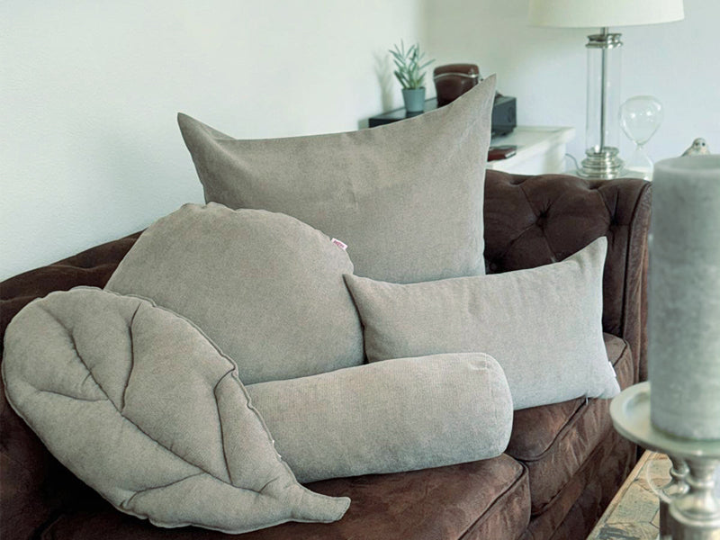 Housse de coussin XL env. 25x70 cm, toucher chenille, housse de coussin "ColorTon" de qualité décorateur d'intérieur