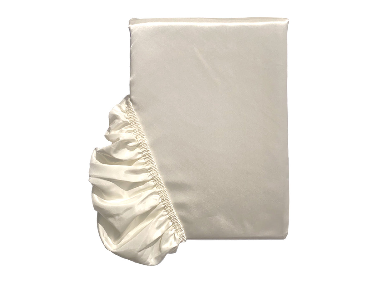 Spannbetttuch ca. 100x200 cm Glanz Satin PREMIUM schwere Qualität & edel, fein fließend