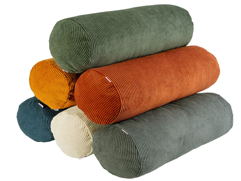 XL Rollen Hülle ca. 25x70 cm Cord-Samt beties "HYggelig No.1" Kissenbezug in Raumausstatter Qualität aus deutschem Unternehmen