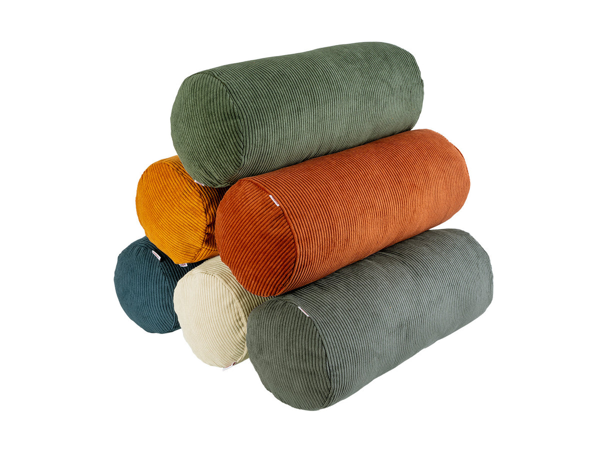 XL Rollen Hülle ca. 25x70 cm Cord-Samt beties "HYggelig No.1" Kissenbezug in Raumausstatter Qualität aus deutschem Unternehmen