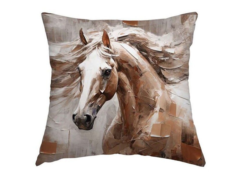 Housse de coussin env. 45x45 cm tissu mixte POP Collection beties "cheval"