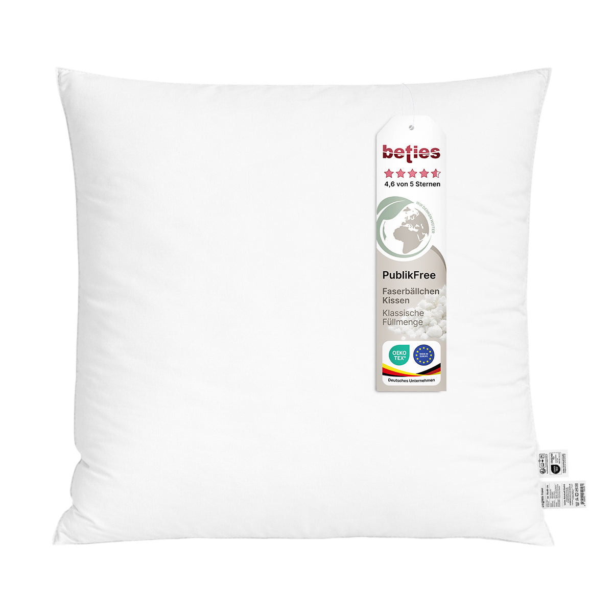 Kopfkissen 80x80 cm Innenkissen weich