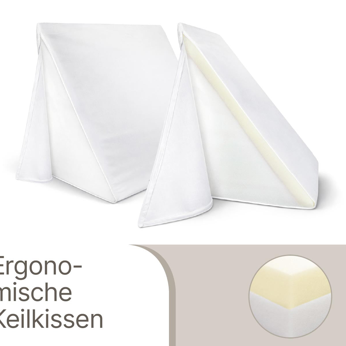 Formstabile Rückenstützkissen Keilkissen