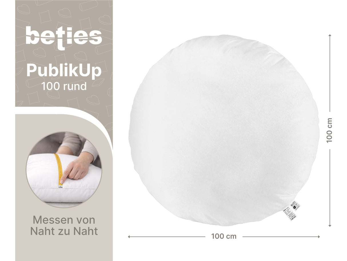 Boden-/Rundkissen ca. 100 cm Ø Schaumstoff-Flocken beties "PublikUp"