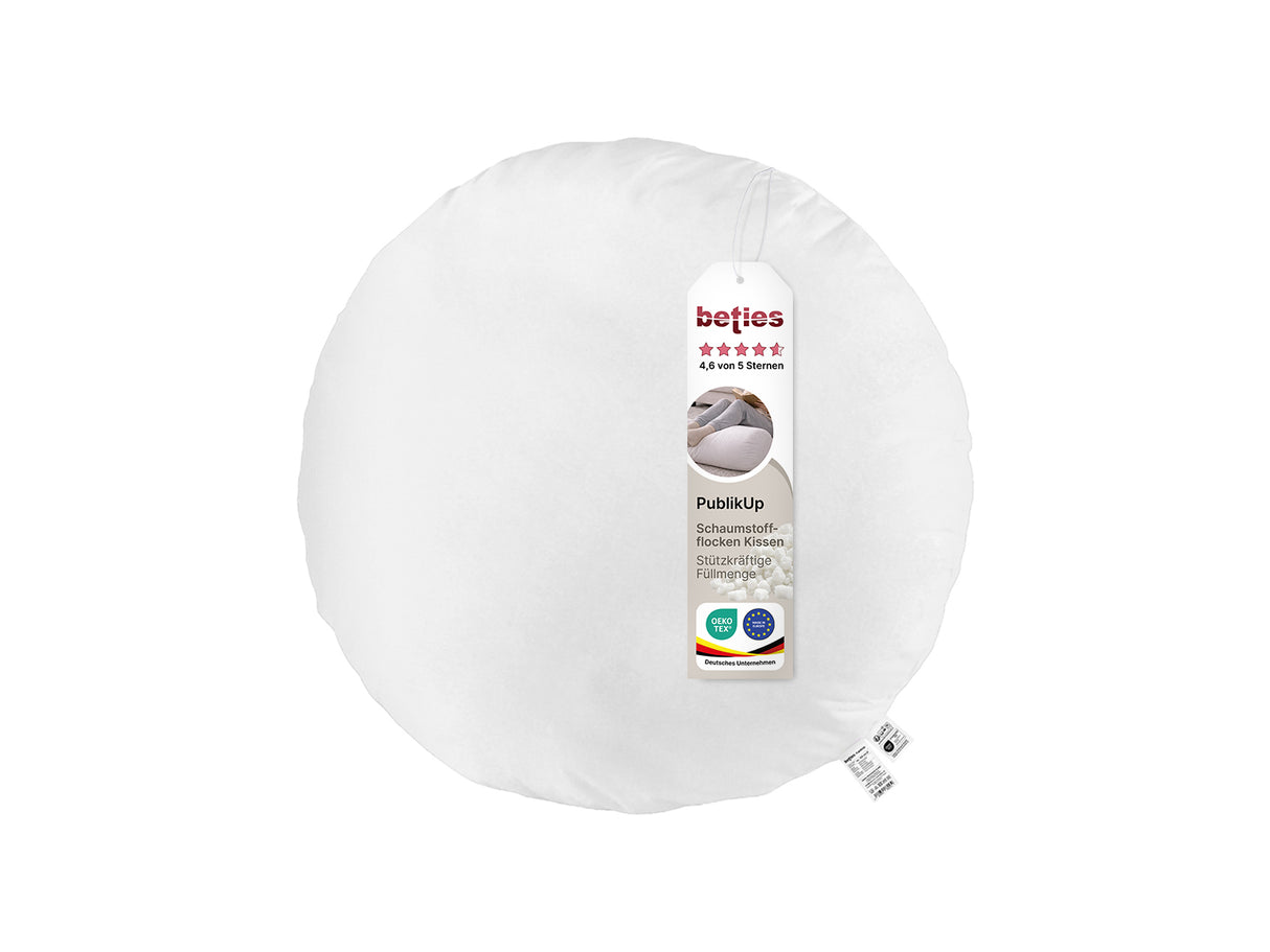 Boden-/Rundkissen ca. 60 cm Ø Schaumstoff-Flocken beties "PublikUp"