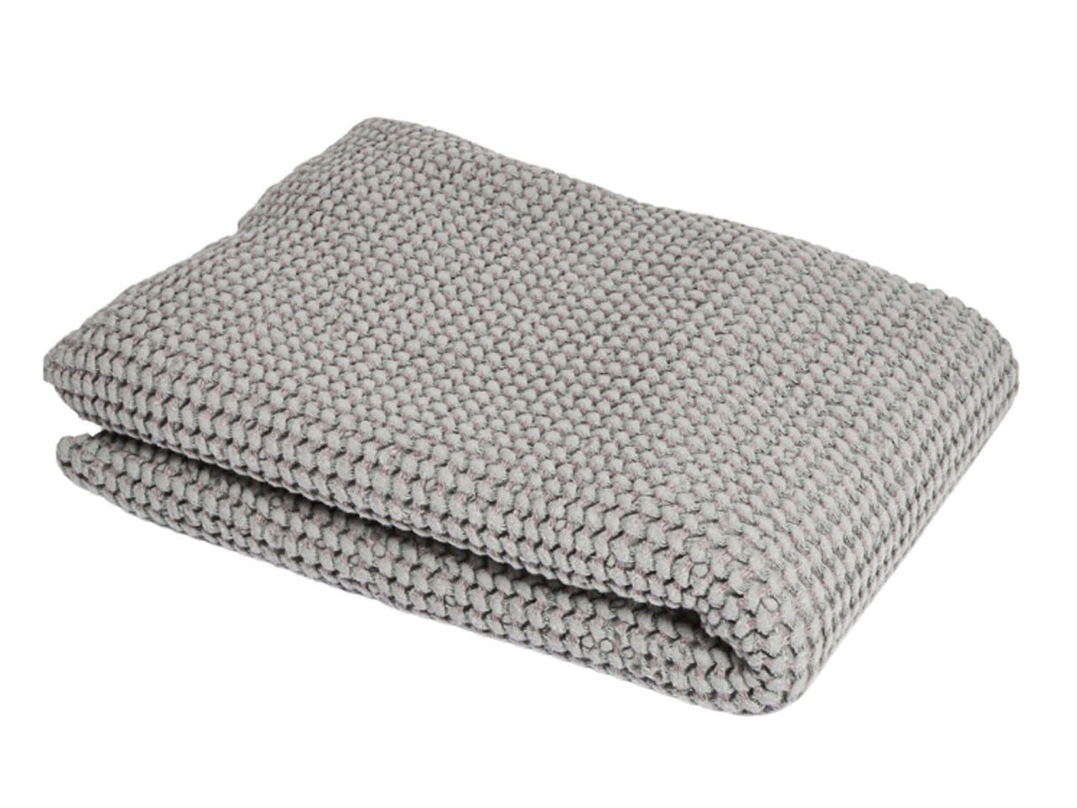 Wellness-Badetuch / Sauna Body Wrap in der Farbe Nebel-grau ca. 100x140 cm – aus Waffelpique Baumwoll-Leinenmix von beties aus der "PUR.NATURE" Serie