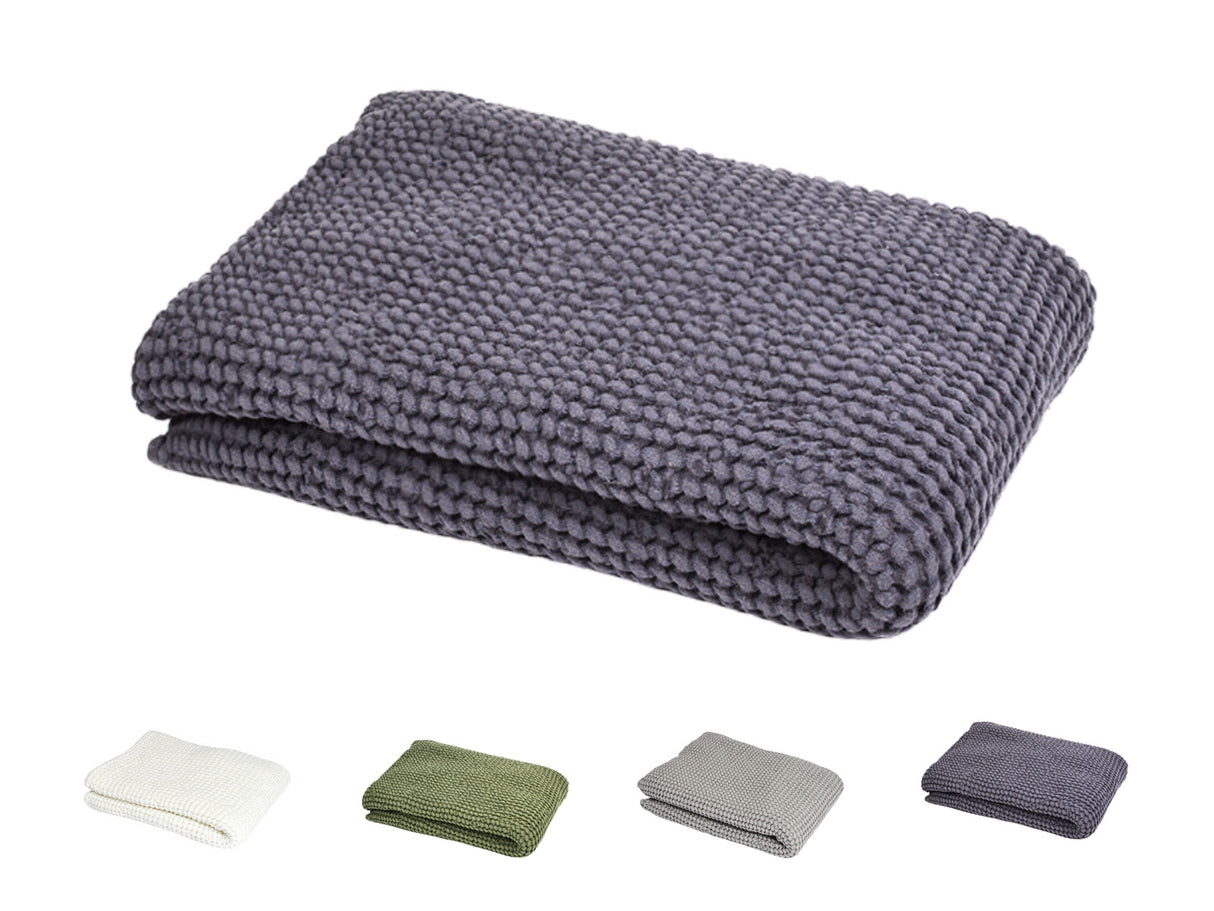 Wellness-Badetuch / Body Tuch ca. 100x140 cm – Waffelpique aus Baumwolle & Leinen – Hygienisch & Stilvoll für Sauna & Wellness von beties aus der "PUR.NATURE" Serie. In den uni Farben Nebel-grau, Salbei-grün, Gletscher-weiss Und Fjord-blau.