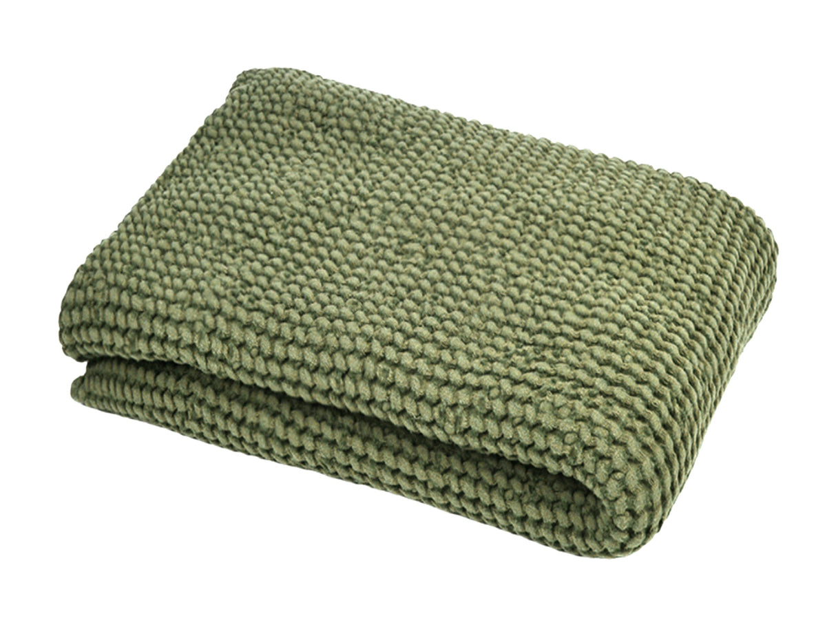 Sauna Schweiß- & Sitztuch Salbei-grün ca. 50x70 cm – aus Waffelpique Baumwoll-Leinenmix von beties aus der "PUR.NATURE" Serie.