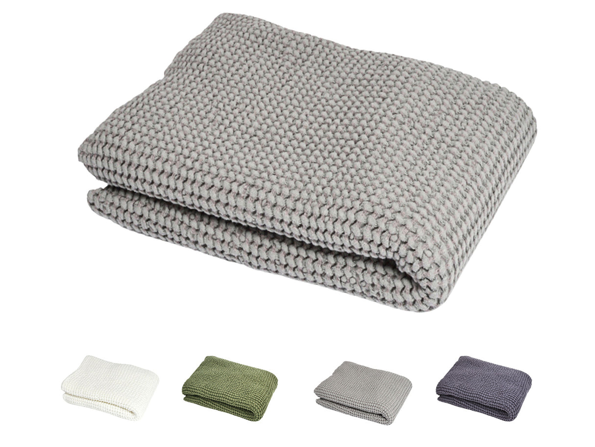 Sauna Schweißtuch & Sitztuch ca. 50x70 cm – Waffelpique aus Baumwolle & Leinen – Hygienisch & Stilvoll für Sauna & Wellness von beties aus der "PUR.NATURE" Serie. In den uni Farben Nebel-grau, Salbei-grün, Gletscher-weiss Und Fjord-blau.