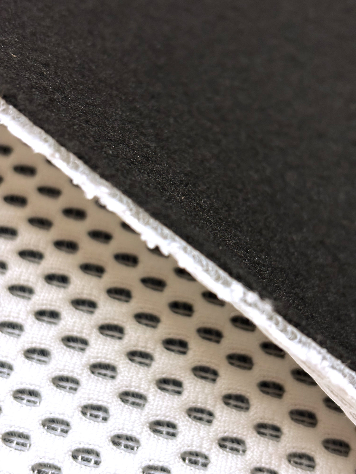 Wabenstoff Detail in weiß