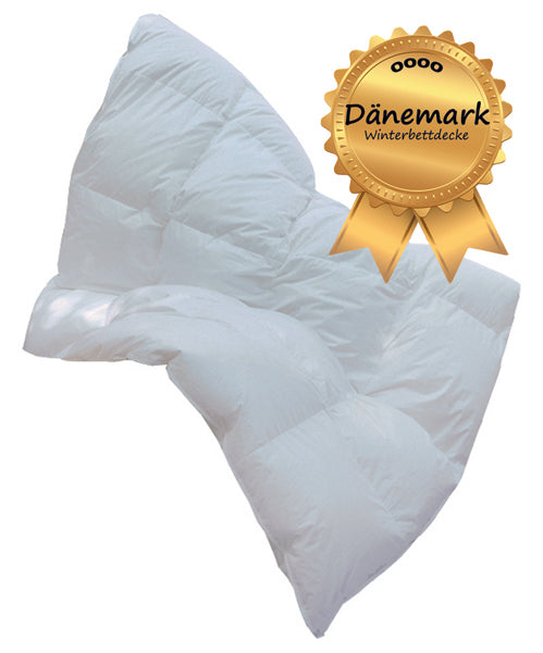 Winter-Bettdecke warme Bettdecke 155x200 cm 1320 g grönländische Daunen/Federn "Publik-Dänemark" Hermetic/Bielefelder