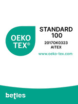 Logo, Oeko-Tex Standard 100 geprueft, mit Pruefnummer 2017OK0323 AITEX
