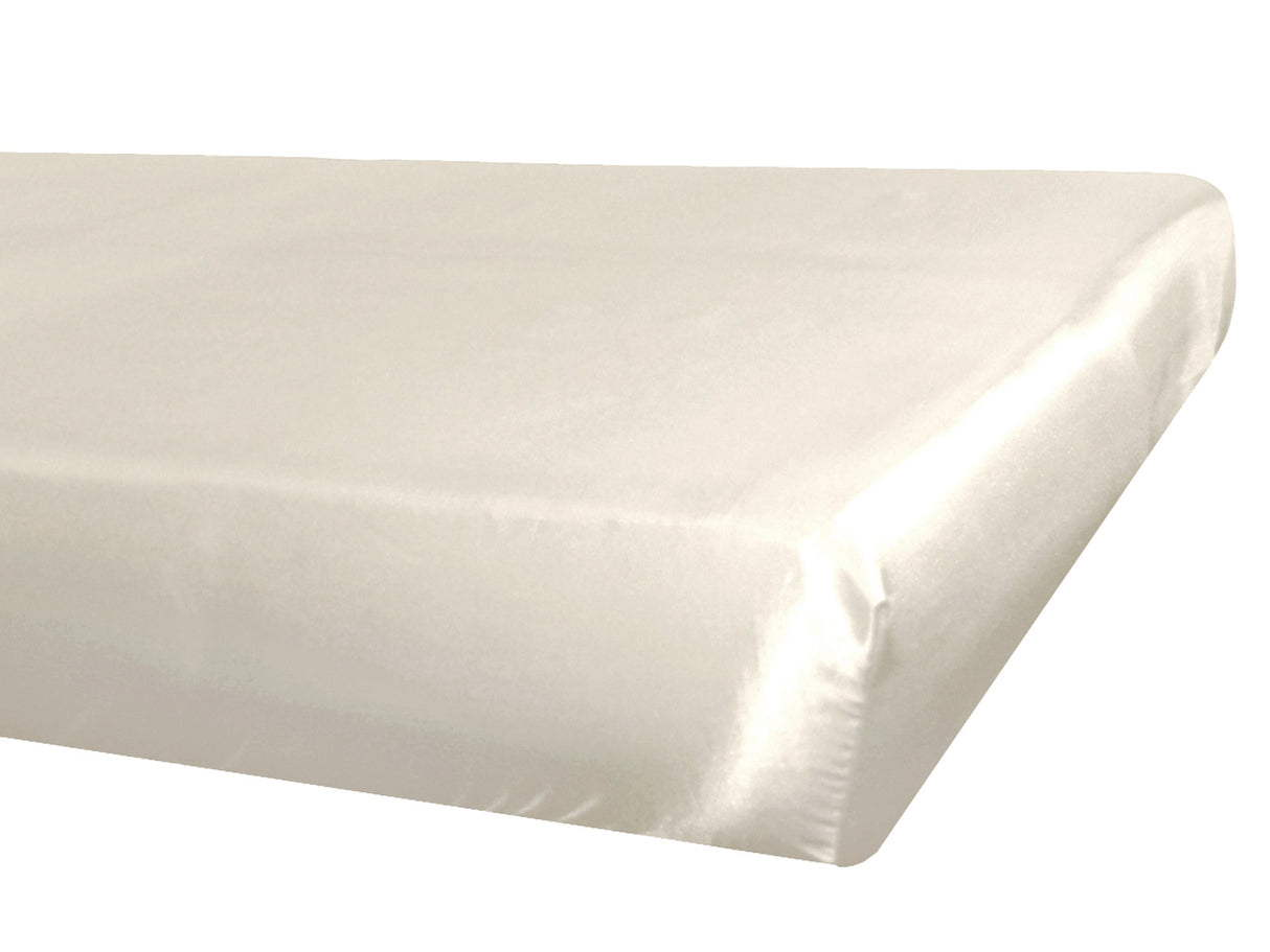 Spannbetttuch ca. 100x200 cm champagner Glanz Satin anschmiegsam & edel beties