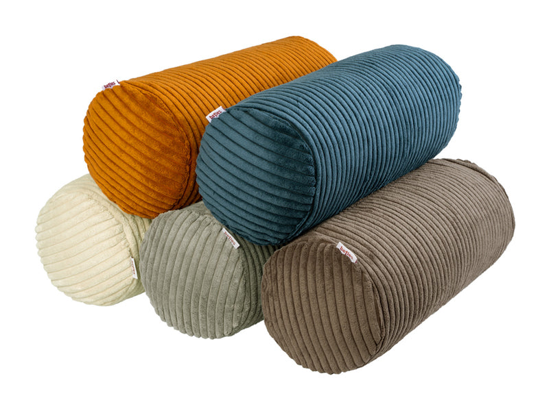 Nackenrollen Hülle ca. 15x40 cm Block Cord-Samt beties "HYggelig No.2" Kissenbezug in Raumausstatter Qualität aus deutschem Unternehmen
