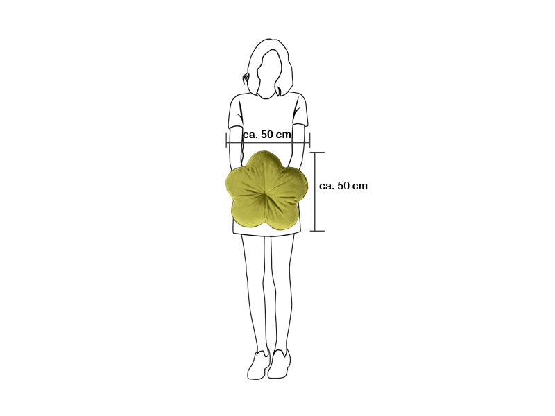 Kissen Blume ca. 50 cm Ø rundes Deko Formkissen Sitzkissen gefüllt beties "Samt&Sonders"