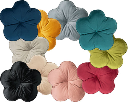 Kissen Blume ca. 50 cm Ø rundes Deko Formkissen Sitzkissen gefüllt beties "Samt&Sonders"