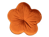 Blumen-Kissen rost-orange beties "Samt&Sonders"