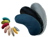 Oreiller haricot env. 25x45 cm rempli en forme de rein oreiller de voyage beties "Samt&amp;Sonders"