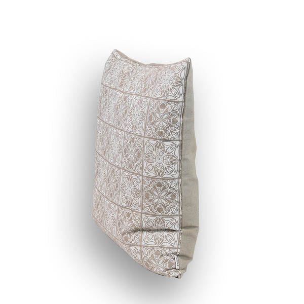 Housse de coussin réversible env. 60x60 cm imprimé carreaux beties "Arabesque"