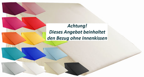 Keilkissenbezug ca. 69x49x30 cm 100% Baumwolle beties "Basic"