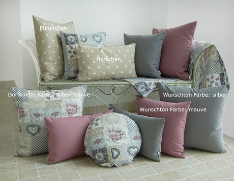 Couvre-cou environ 15x40 cm tissu mixte Shabby-Chic beties "Village Children"
