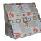Keilkissenhülle ca. 62x49x30 cm taupe-rot beties "Dorfkinder