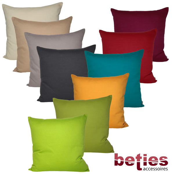 Housse de coussin env. 50x50 cm 100% coton beties "jeu de couleurs