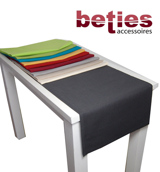 Chemin de table env. 40x150 cm 100% coton beties "Play of Colors"