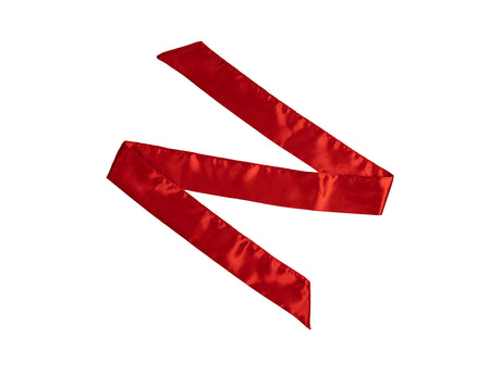 Augenbinde aus Glanzsatin 7x150 cm in karmin-rot – beties Glanzstück