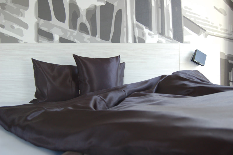 Spannbetttuch ca. 100x200 cm Glanz Satin PREMIUM schwere Qualität & edel, fein fließend