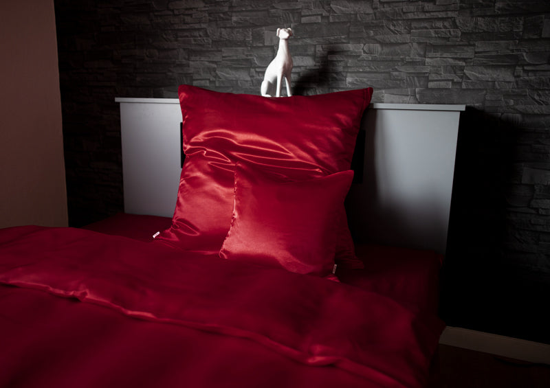 Kissenbezug ca. 40x40 cm Glanz Satin fein fließend für Haare und Haut Seiden-Optik