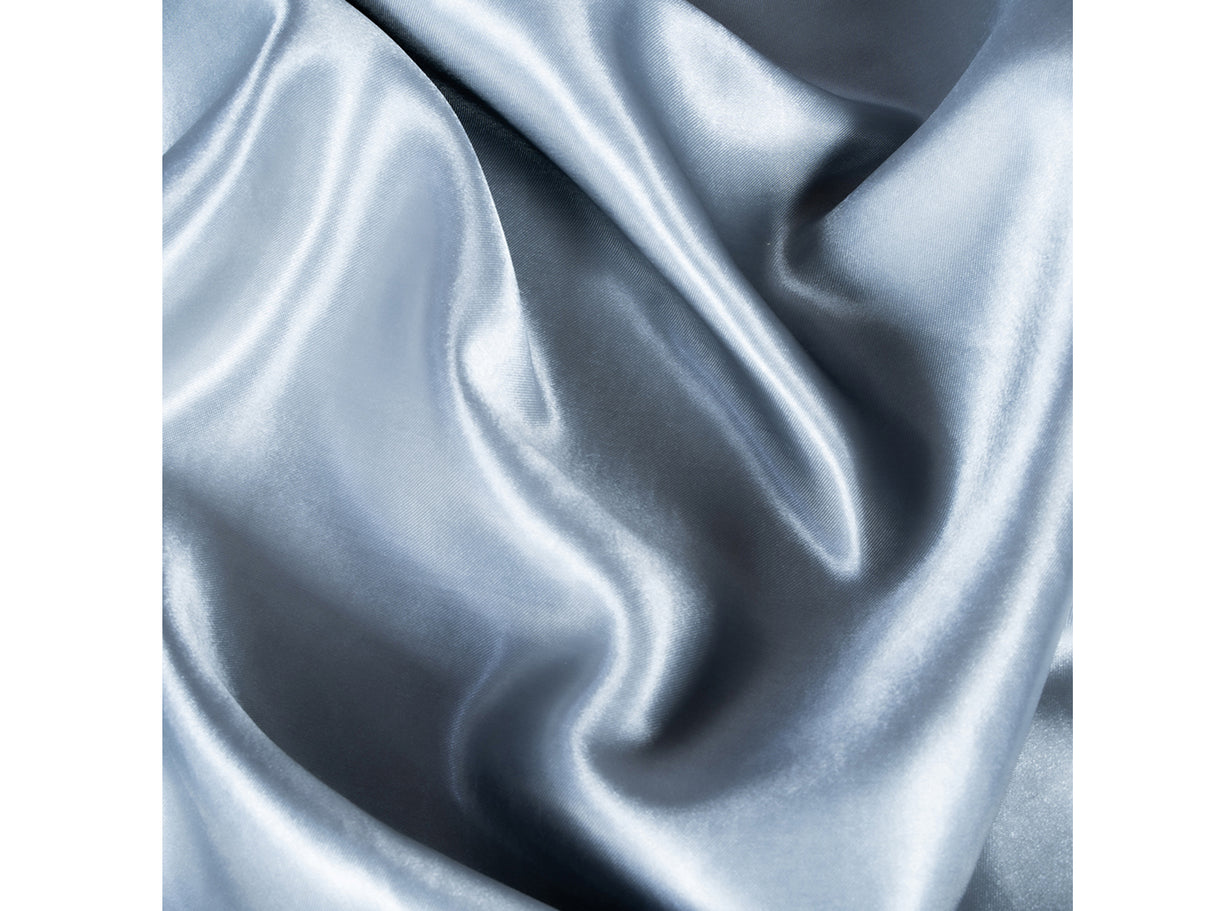Kissenbezug ca. 40x40 cm silber-grau Glanz Satin anschmiegsam & edel beties