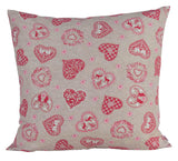 Housse de coussin env. 60x60 cm aspect cabane alpine beties "Kaiser-Jodler"