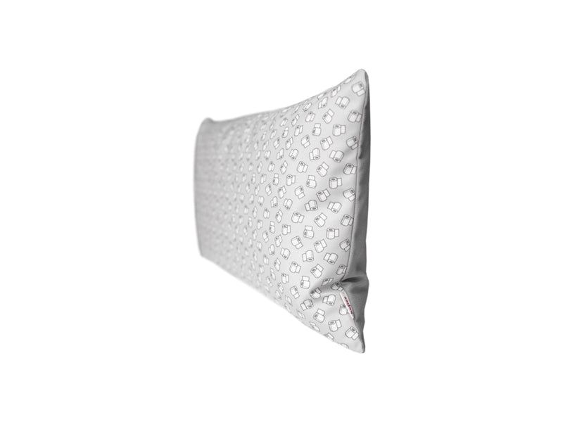 Housse de coussin de toilette env. 30x50 cm argent beties "FUN" papier toilette