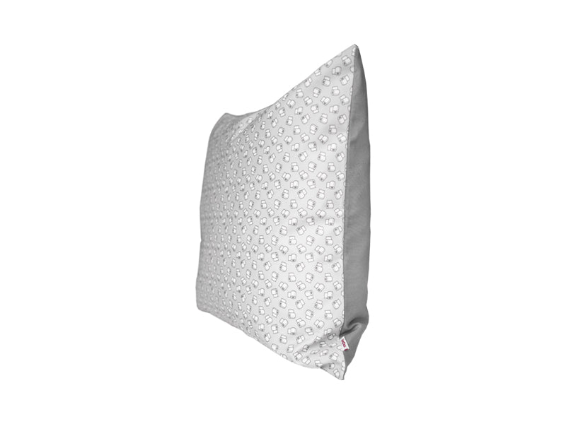 Housse de coussin de toilette env. 50x50 cm argent beties "FUN" papier toilette