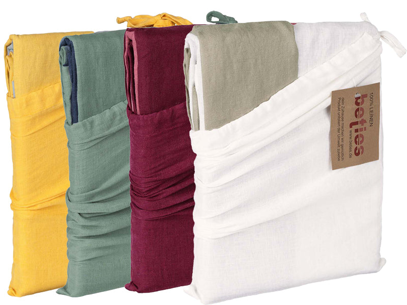 Housse de couette double face env. 135x200 cm 100% lin beties "lin"