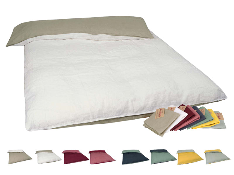 Housse de couette double face env. 135x200 cm 100% lin beties "lin"